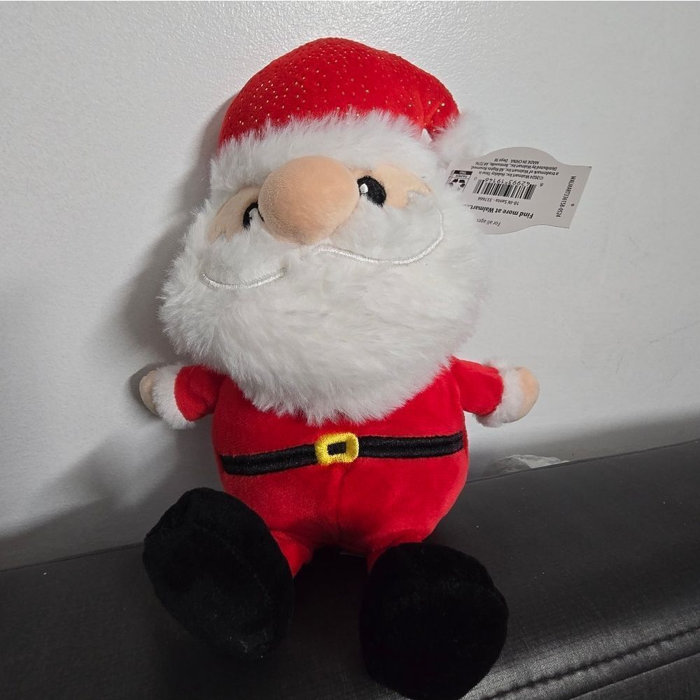 Nwt Holiday Time Small Santa Claus Plush, Nwt